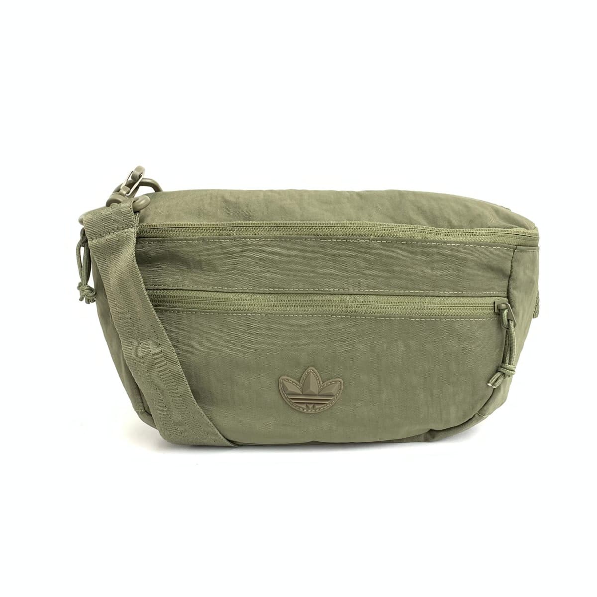 adidas Shoulder and Body Bag in Excellent Condition Trefoil Nylon Khaki Unisex