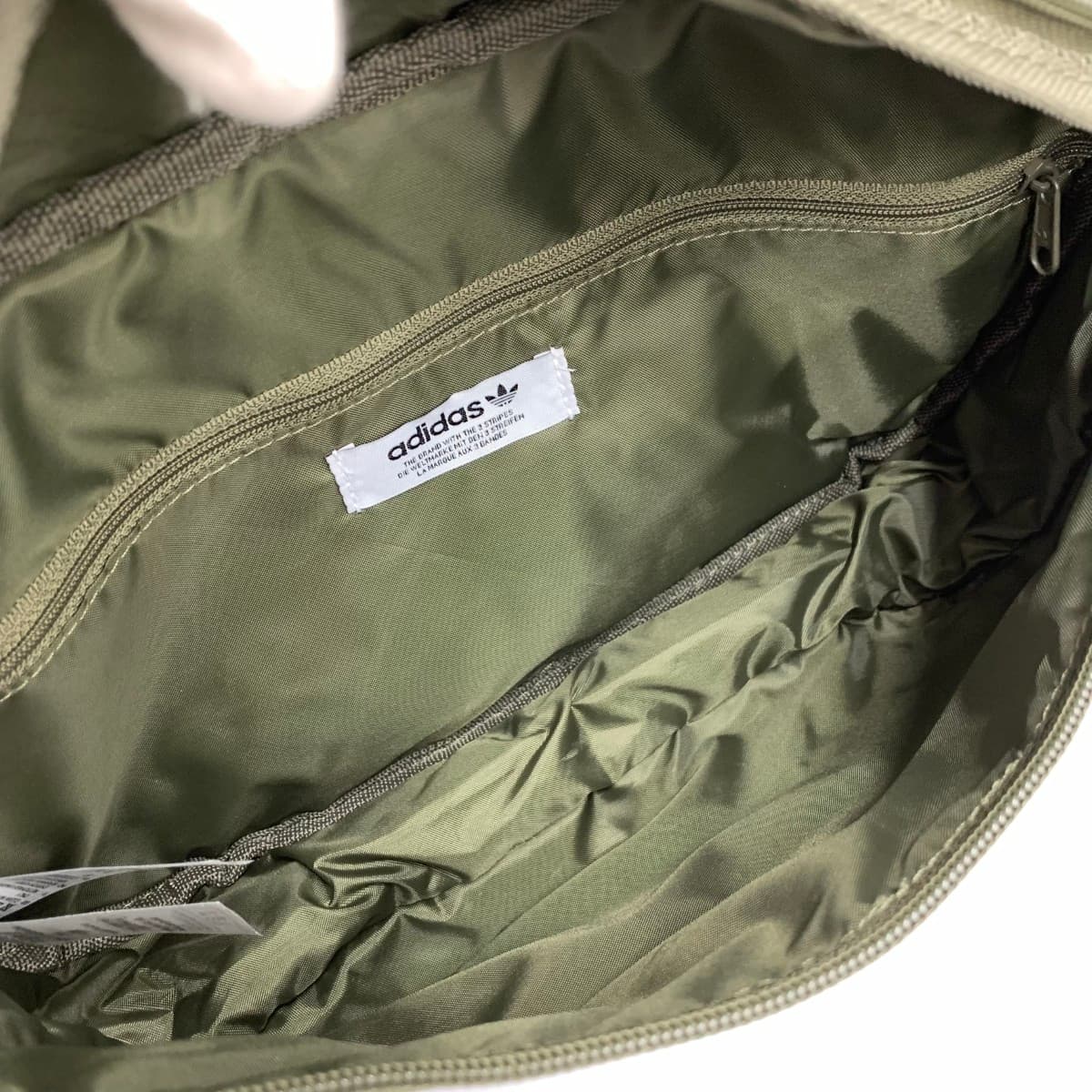 adidas Shoulder and Body Bag in Excellent Condition Trefoil Nylon Khaki Unisex 6
