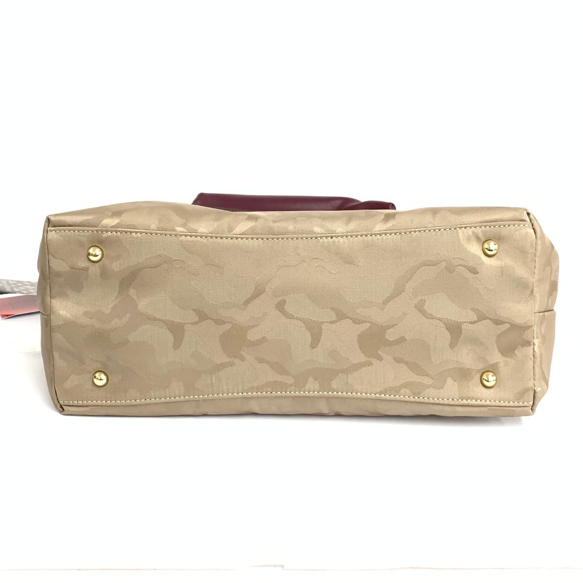 CHRISTIAN OLIVIER 2WAY Tote Bag Unused Camouflage Nylon Beige Women's 5