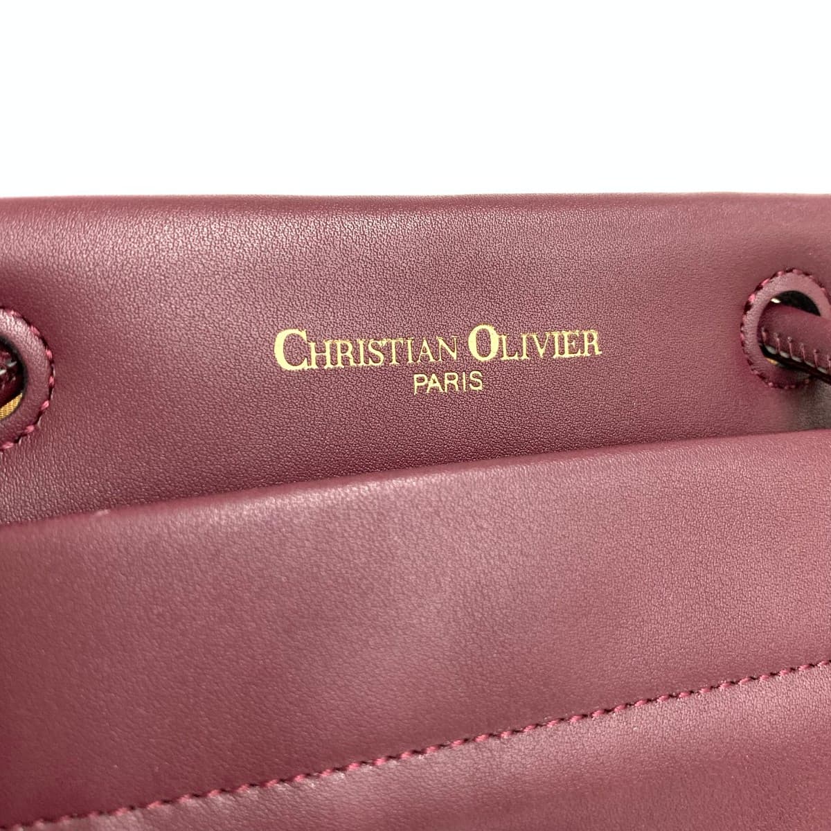 CHRISTIAN OLIVIER 2WAY Tote Bag Unused Camouflage Nylon Beige Women's 6