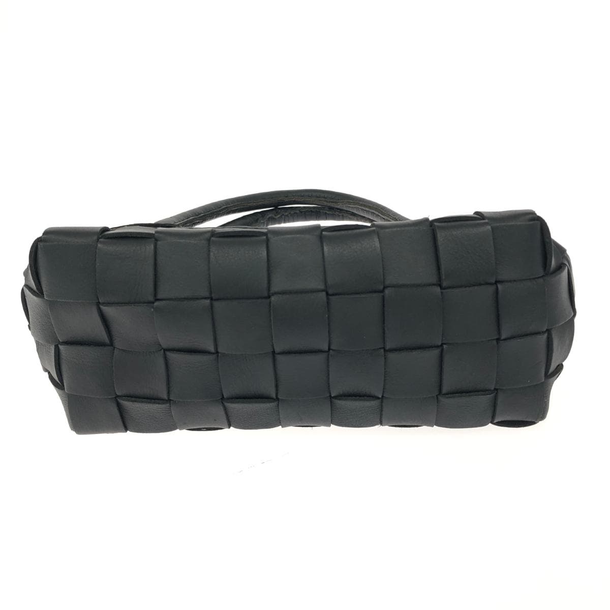 Robita tote bag, woven leather, black 5