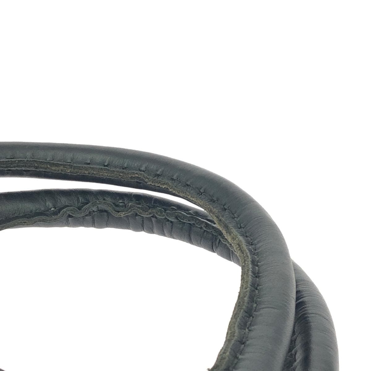 Robita tote bag, woven leather, black 6