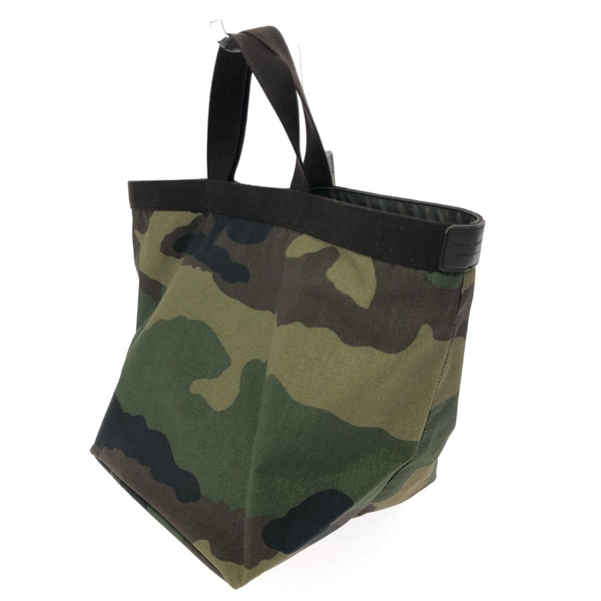 Herve Chapelier Large Boat Tote Bag Camouflage/Cordura Nylon 725W Khaki 3