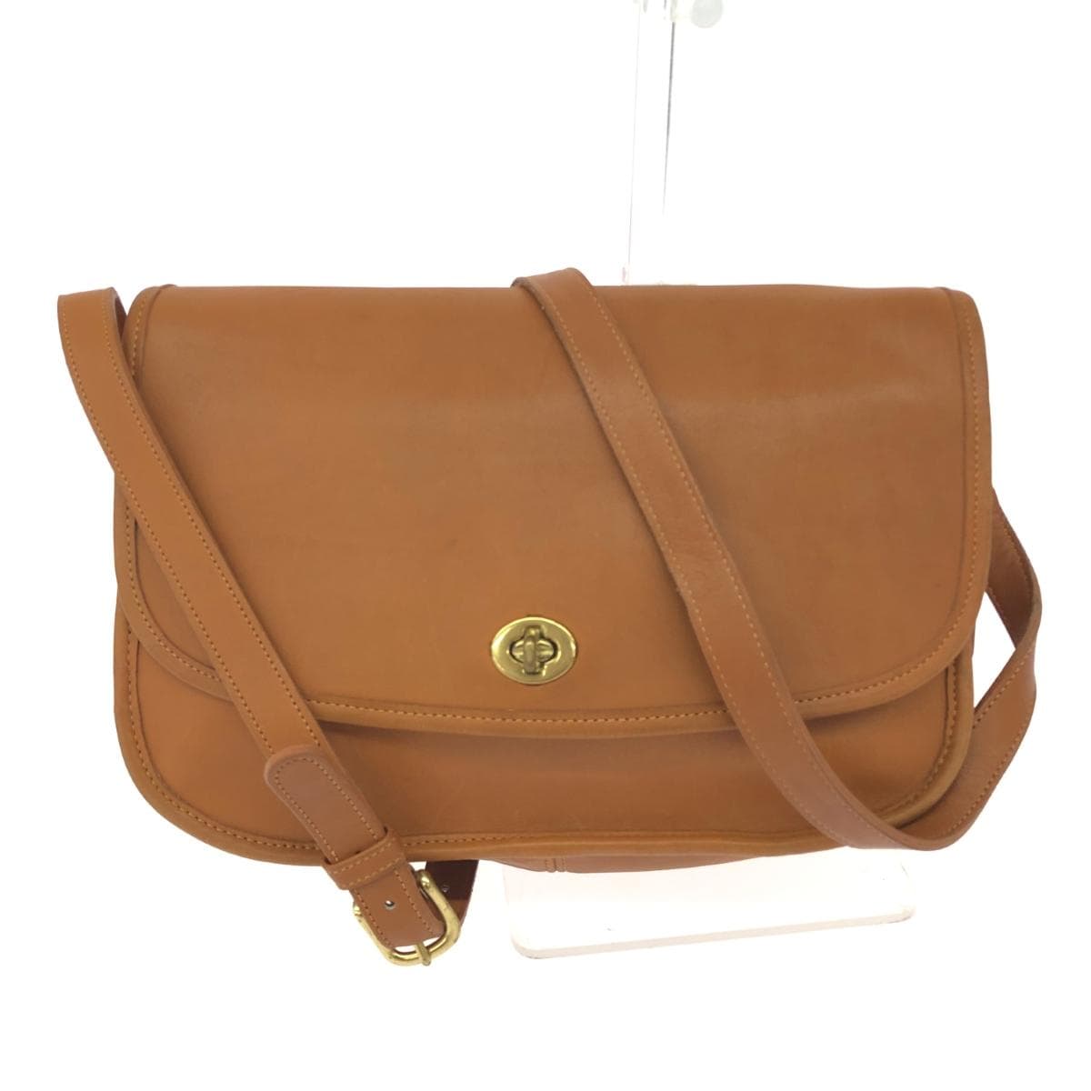 COACH Old Coach / Shoulder Bag Classic City / Turn Lock / Made in USA / Glove Tan Leather 9790 Brown Ladies