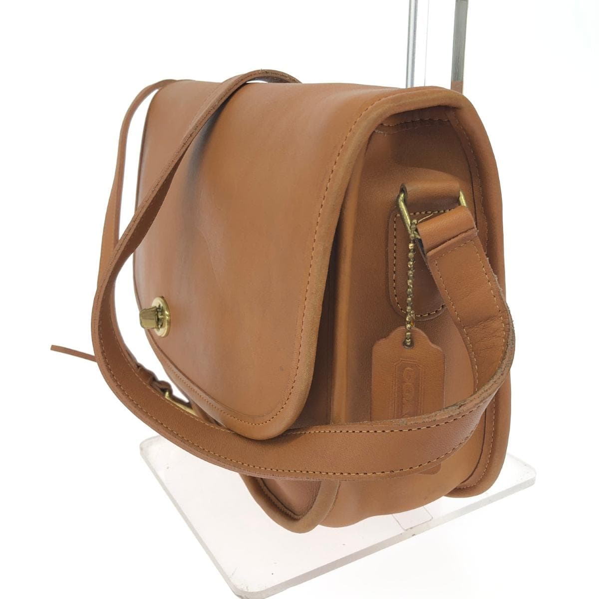 COACH Old Coach / Shoulder Bag Classic City / Turn Lock / Made in USA / Grained Leather 9790 Brown Ladies 3