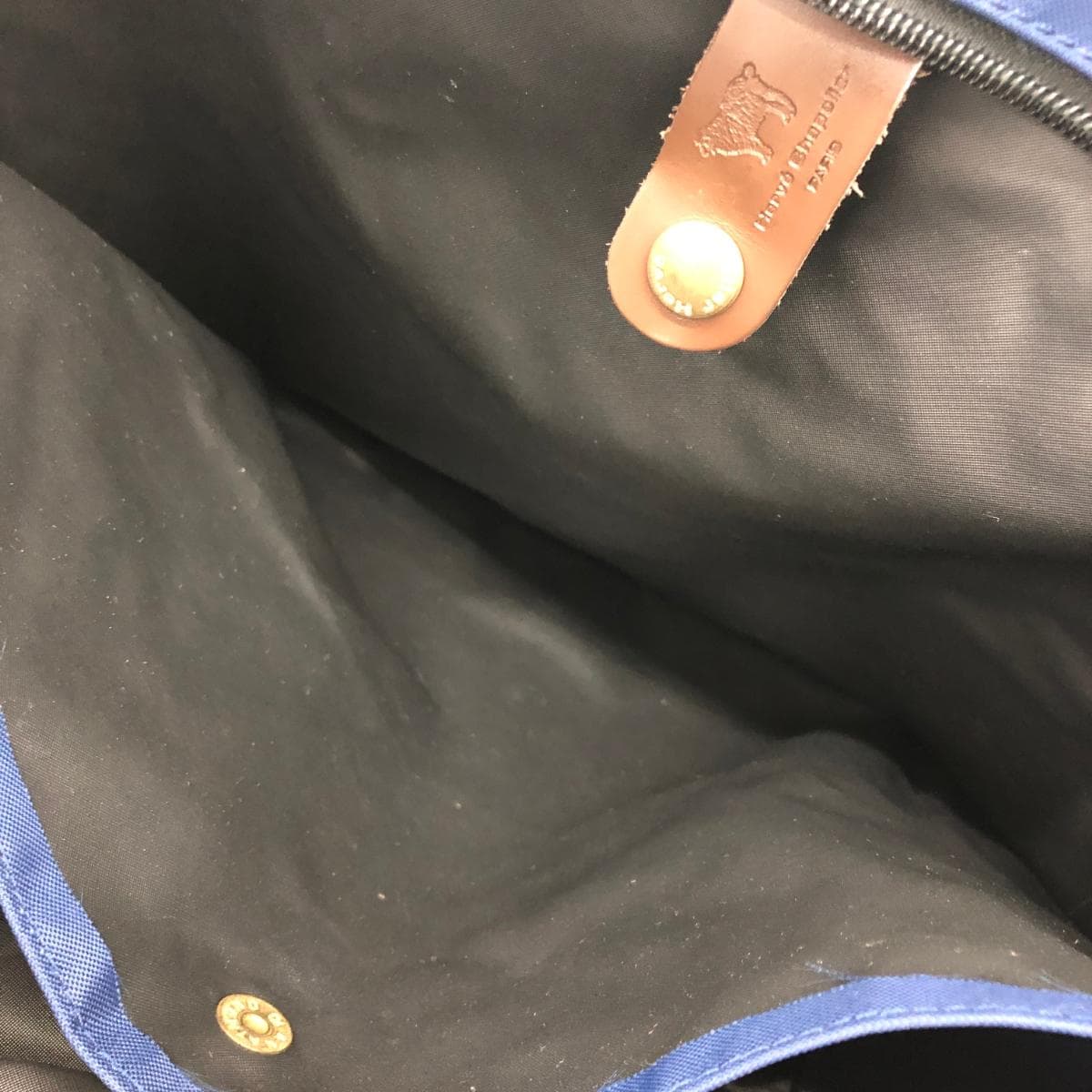 Herve Chapelier Tote Bag Nylon Navy for Women 5