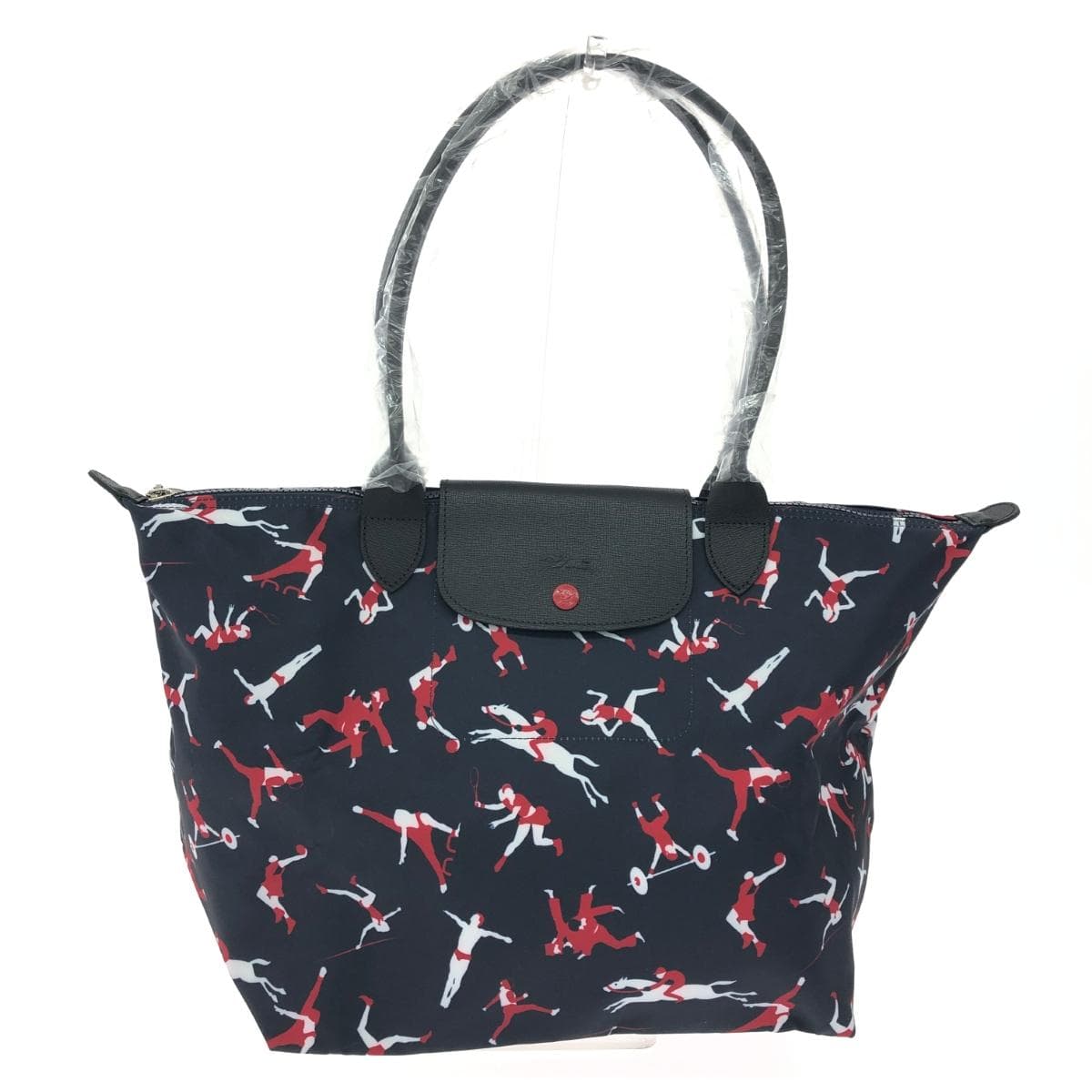 LONGCHAMP Longchamp Tote Bag / Pliage Unused Item Nylon / Tokyo Olympic Limited Edition White / Red / Navy Women's