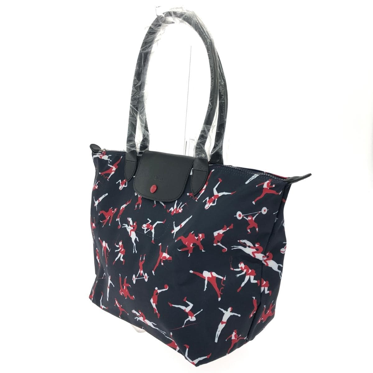 LONGCHAMP Longchamp Tote Bag / Pliage Unused Item Nylon / Tokyo Olympic Limited Edition White / Red / Navy Women's 3