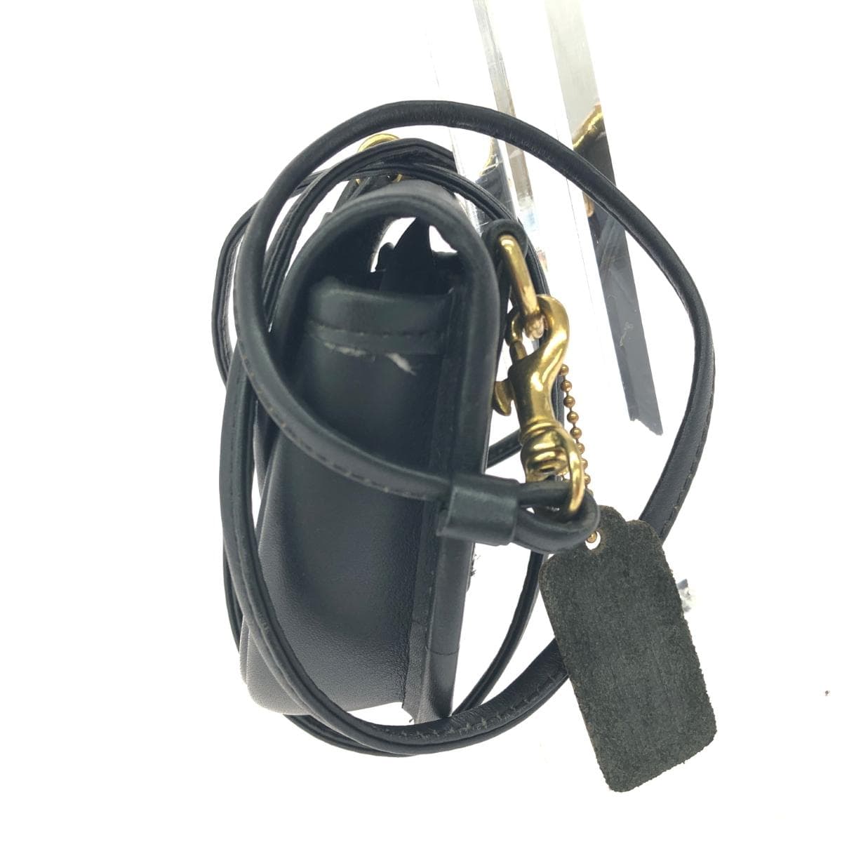 COACH Shoulder Bag / Germany Hook Leather 0029-048 Black Ladies 2