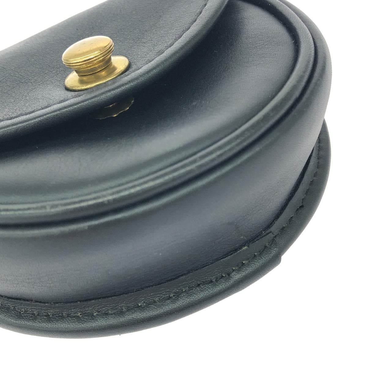 COACH Shoulder Bag / Germany Hook Leather 0029-048 Black Ladies 5