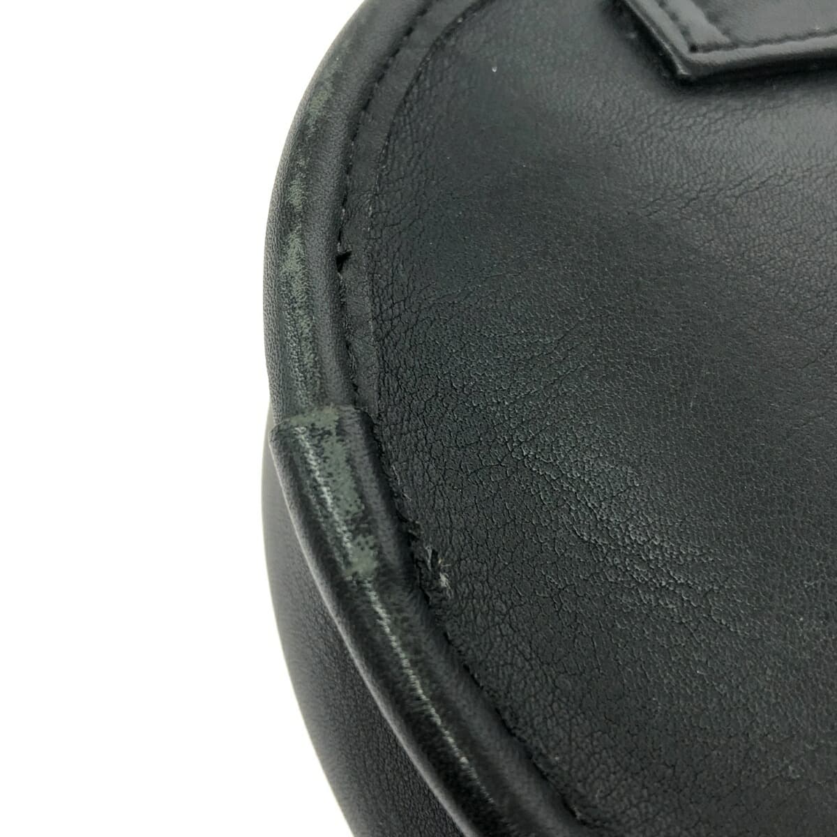 COACH Shoulder Bag / Germany Hook Leather 0029-048 Black Ladies 8