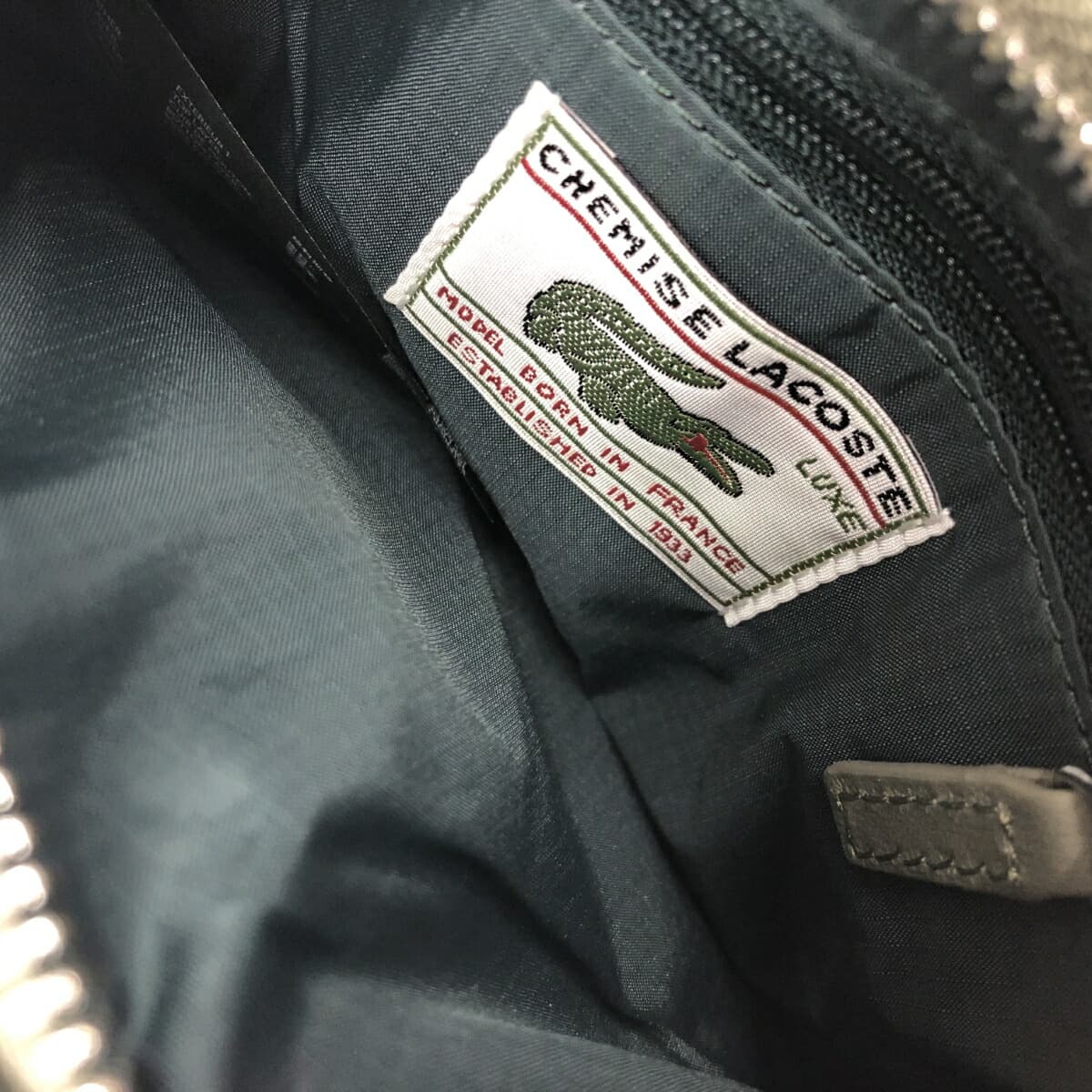 LACOSTE Shoulder Bag / Ranran Excellent Condition Khaki Women's 4