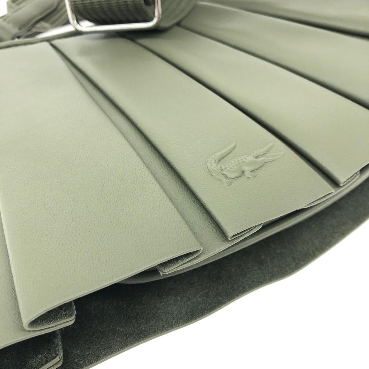 LACOSTE Shoulder Bag / Ranran Excellent Condition Khaki Women's 5