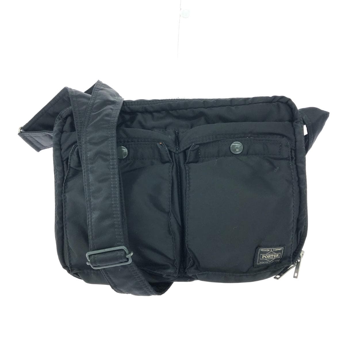 PORTER Shoulder Bag/Tanker Nylon Black Unisex
