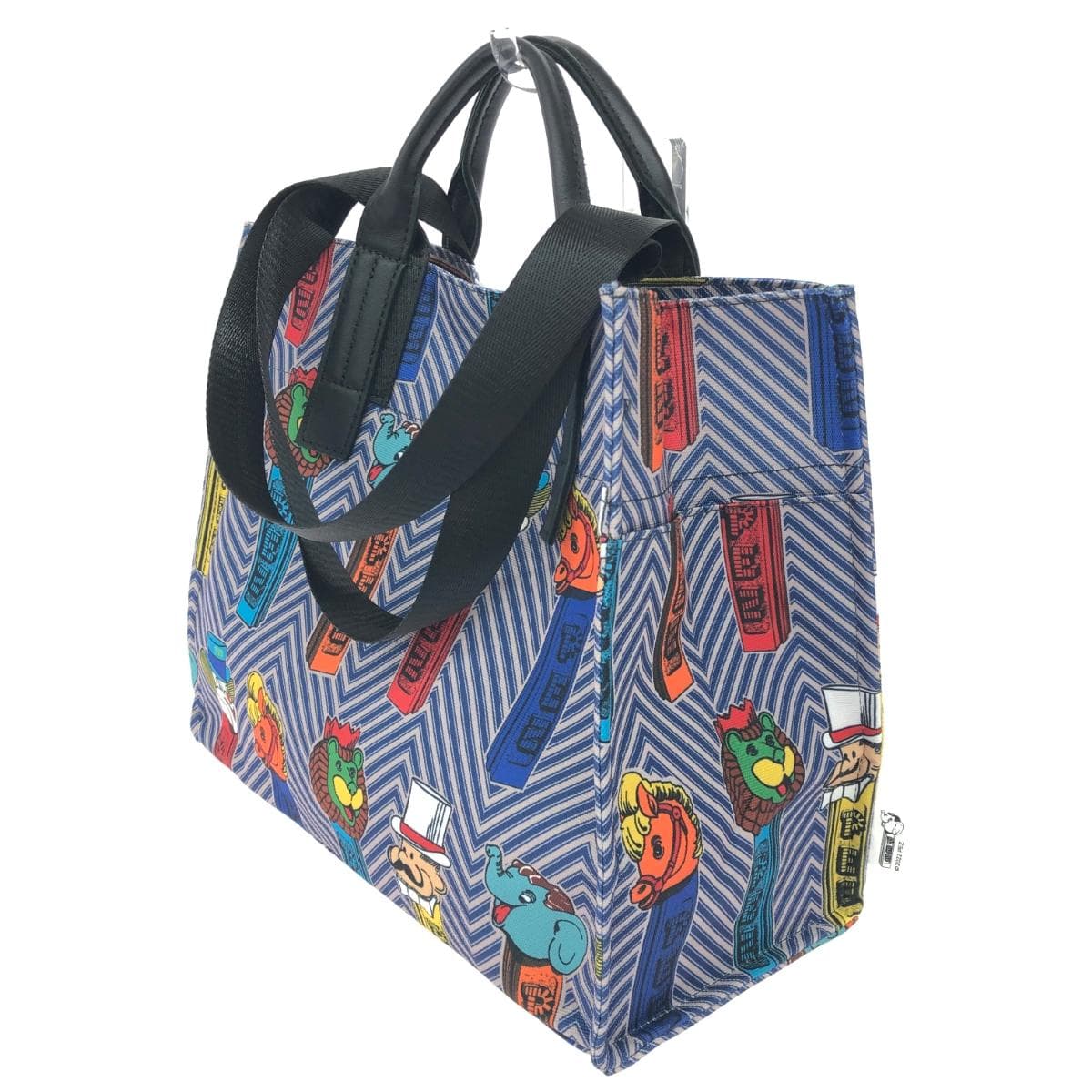 ear PAPILLONNER Tote Bag / Pets Collaboration Good Condition Nylon × Leather Navy Ladies 3