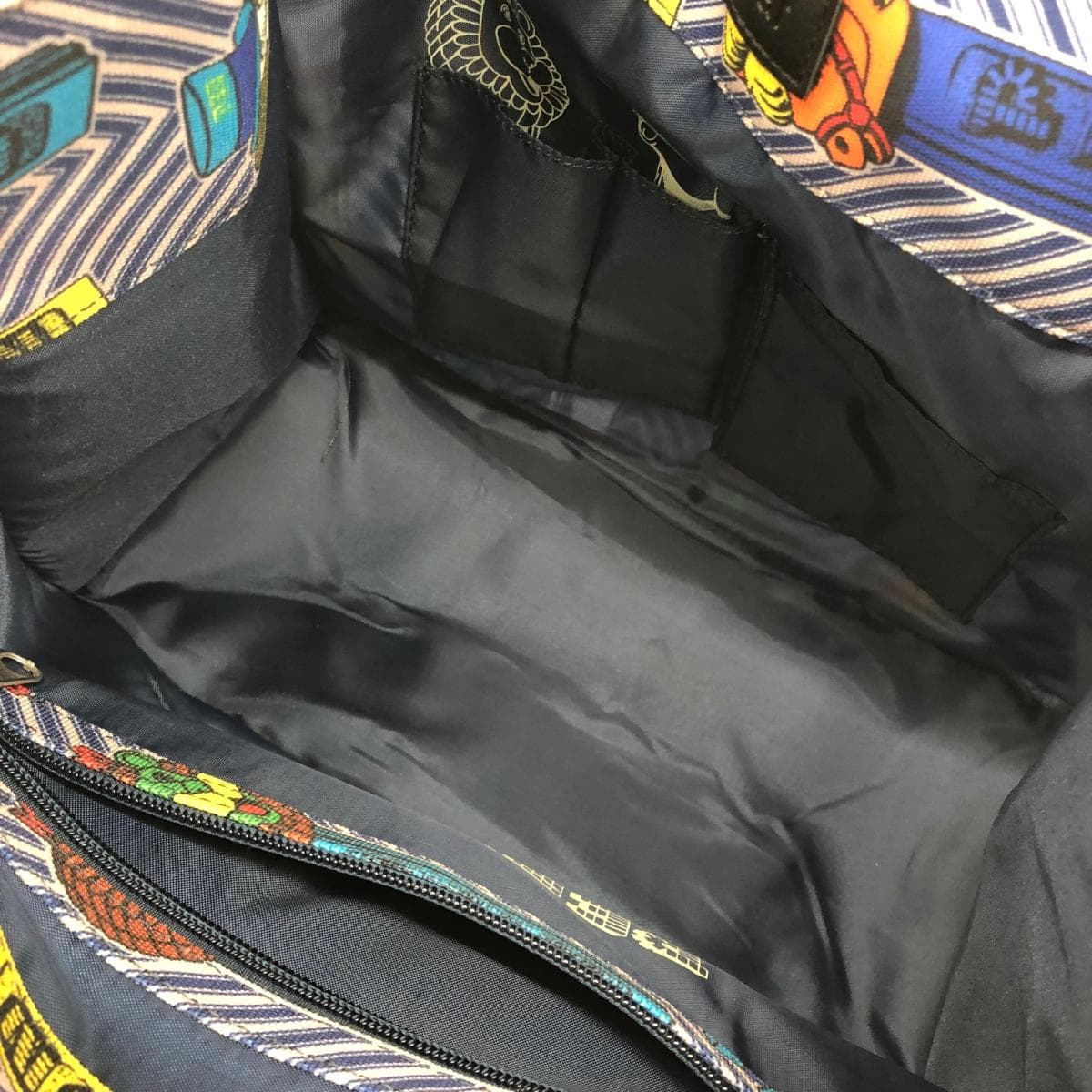 ear PAPILLONNER Tote Bag / Pets Collaboration Good Condition Nylon × Leather Navy Ladies 4