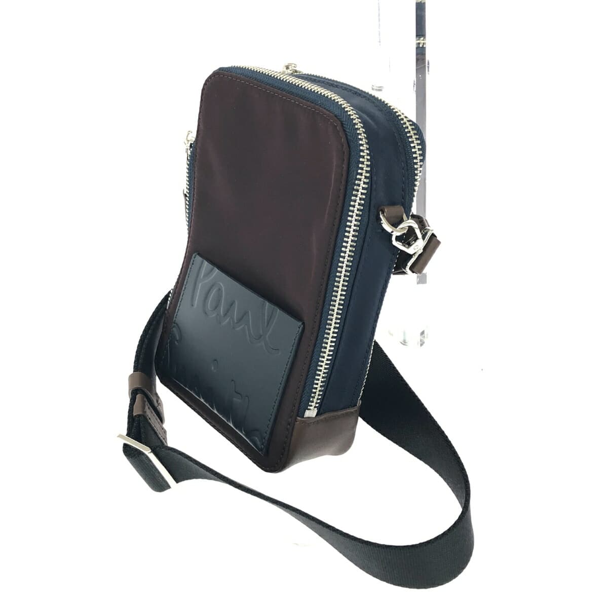 Paul Smith Shoulder Bag - Good Condition - Nylon and Leather - Brown - Unisex 3