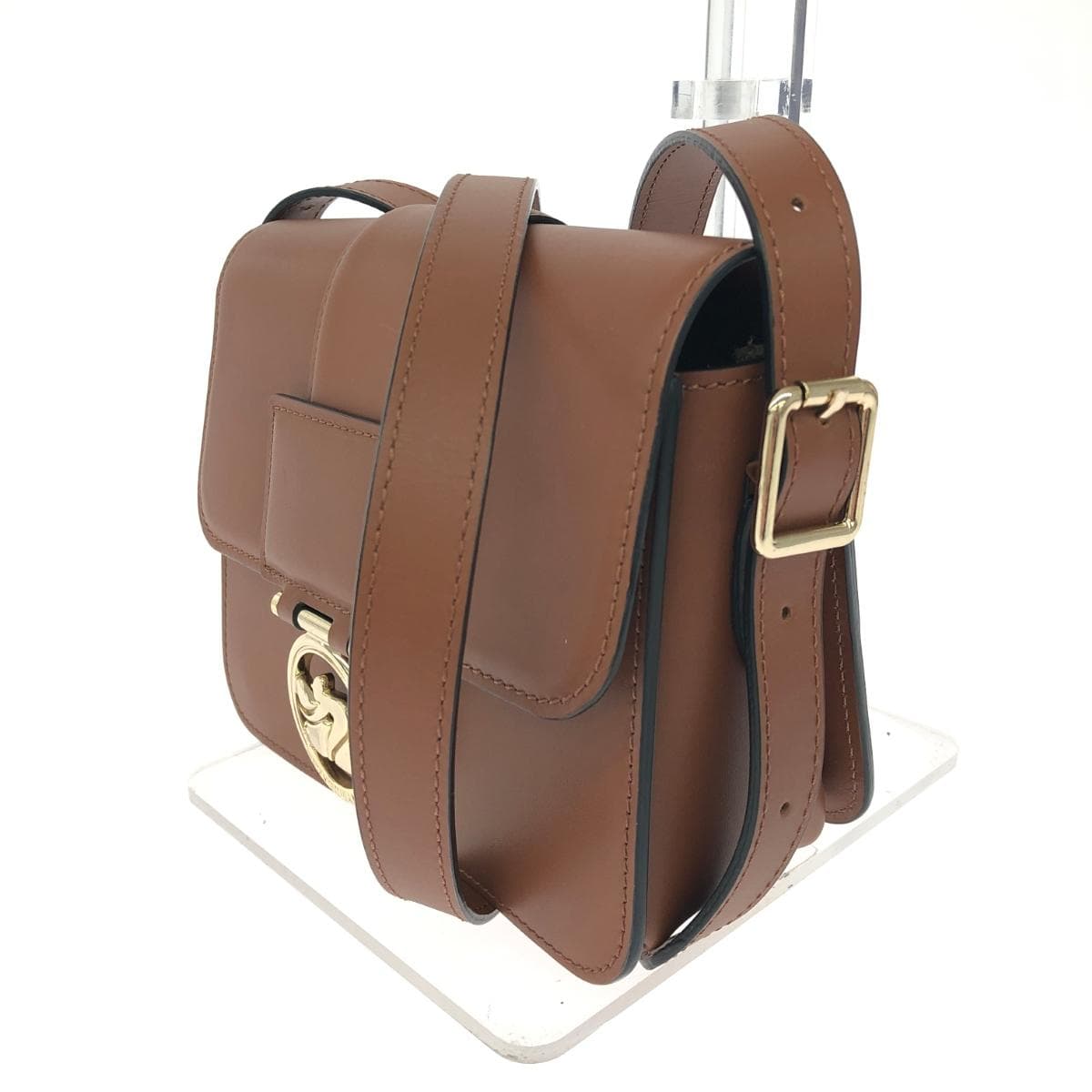 LONGCHAMP Shoulder Bag / Box Trot - Good Condition - Leather - Brown - Women's 3