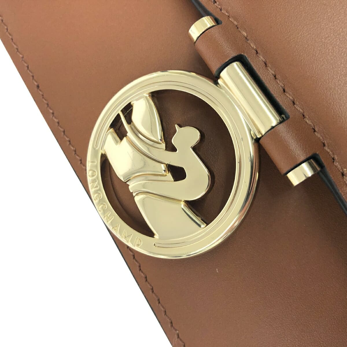 LONGCHAMP Shoulder Bag / Box Trot - Good Condition - Leather - Brown - Women's 5