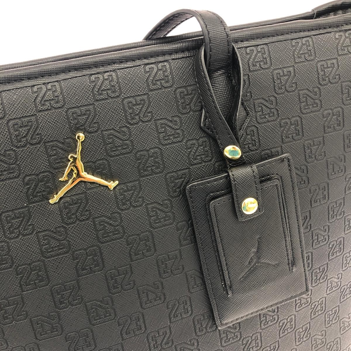 NIKE Tote Bag Jordan Monogram Excellent Condition MM0896 Black Men's 6