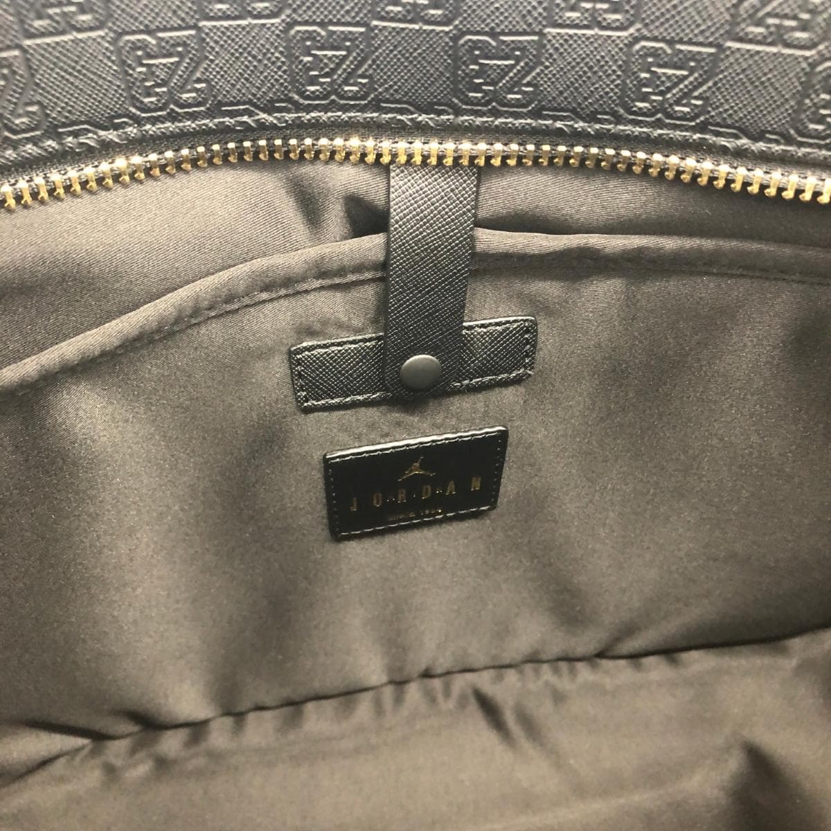 NIKE Tote Bag Jordan Monogram Excellent Condition MM0896 Black Men's 8