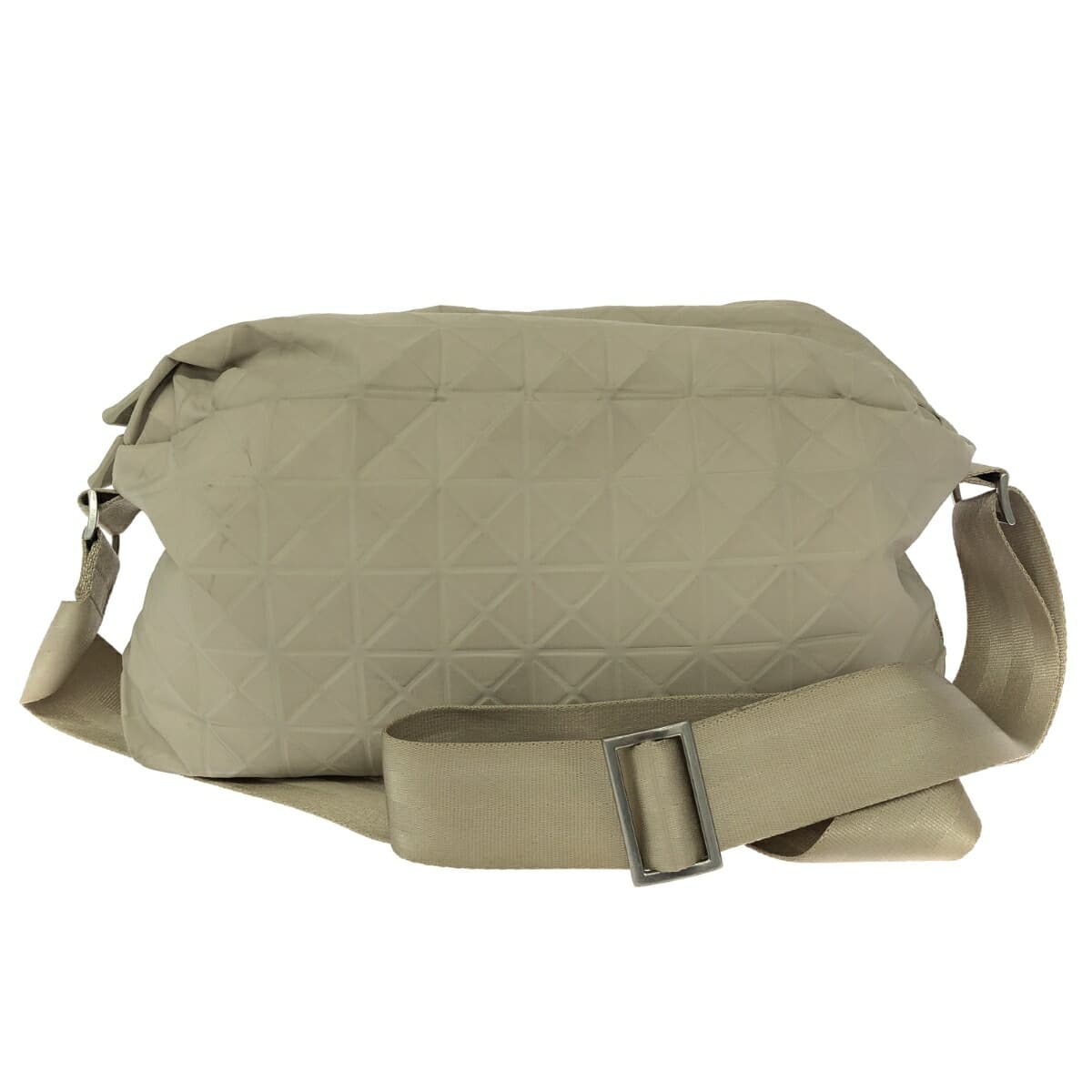PLEATS PLEASE Shoulder Bag   Triangle    Beige Women's