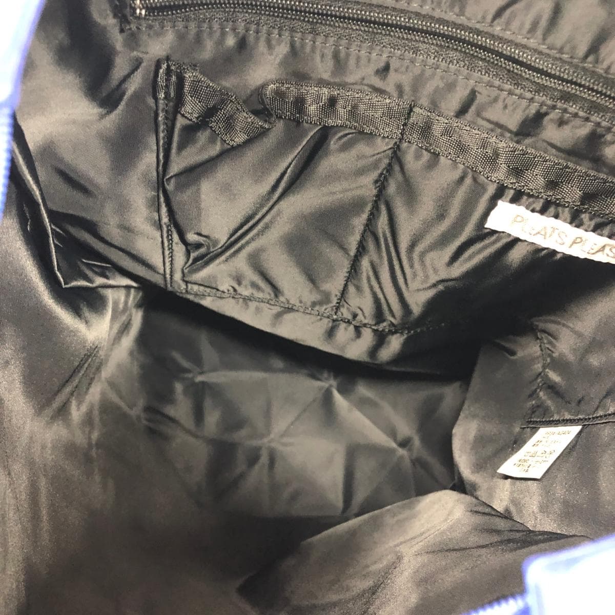 PLEATS PLEASE Tote Bag / Triangle - Good Condition - Blue - Women's 4