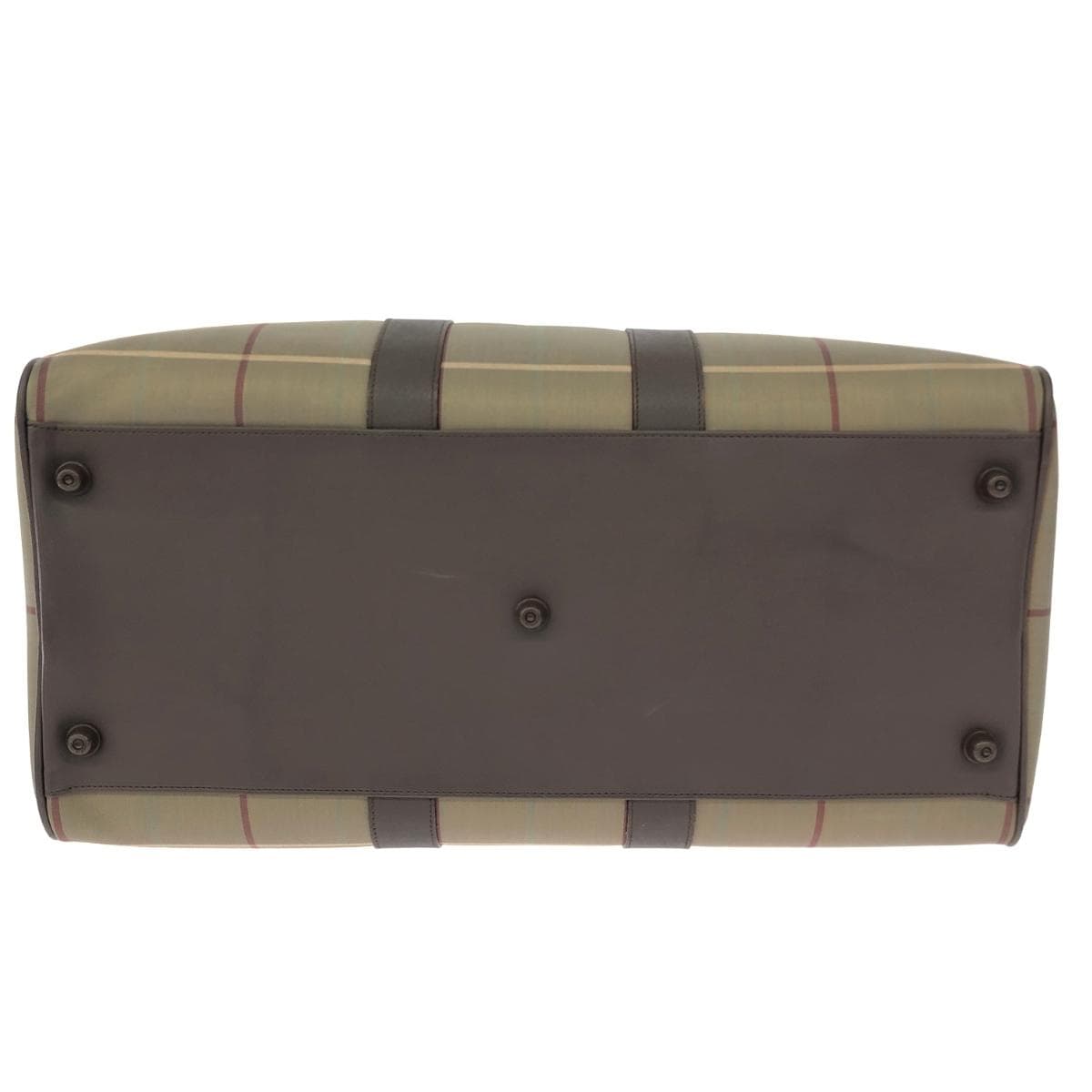 Burberry Boston Bag   Check Pattern    Brown Unisex 5