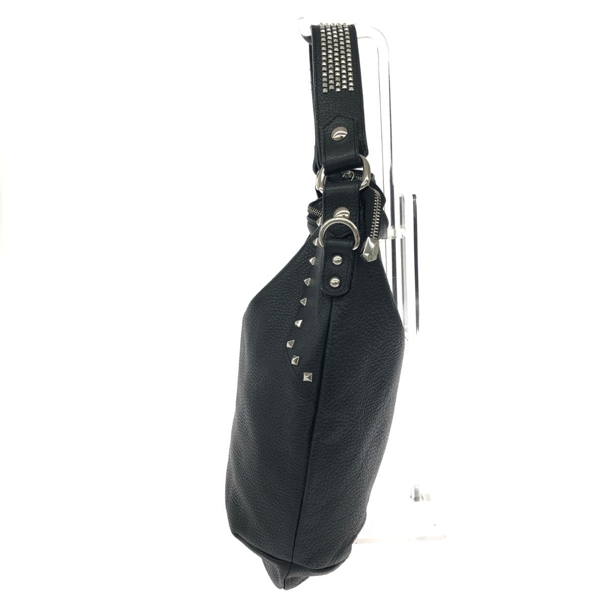 GIANNI NOTARO 2-Way Bag - Good Condition  Studs/Leather    Black Women's 3