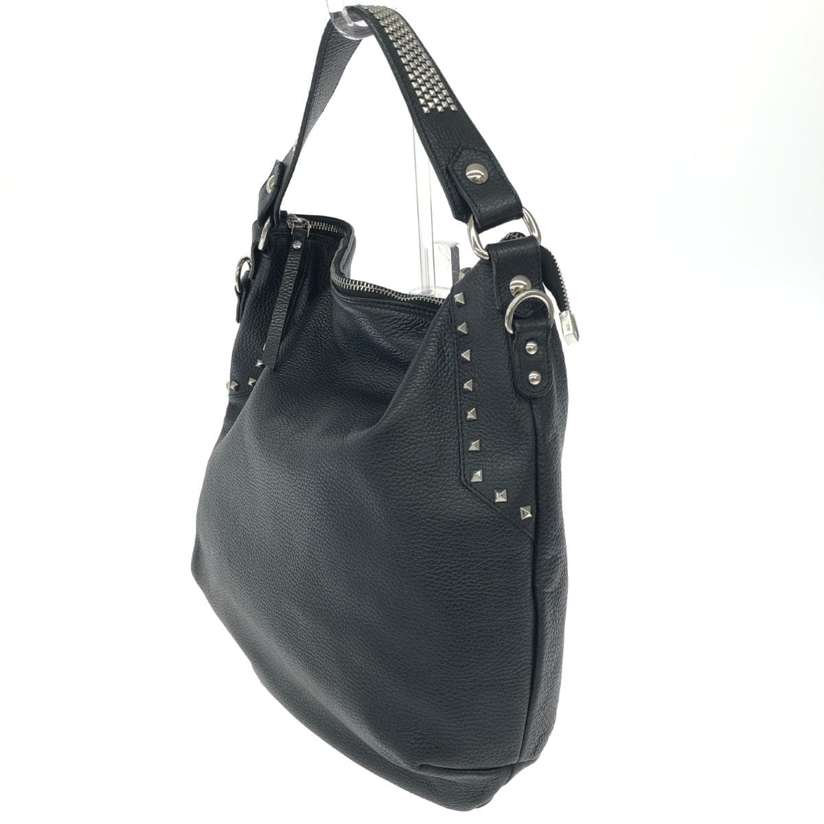 GIANNI NOTARO 2-Way Bag - Good Condition  Studs/Leather    Black Women's 4