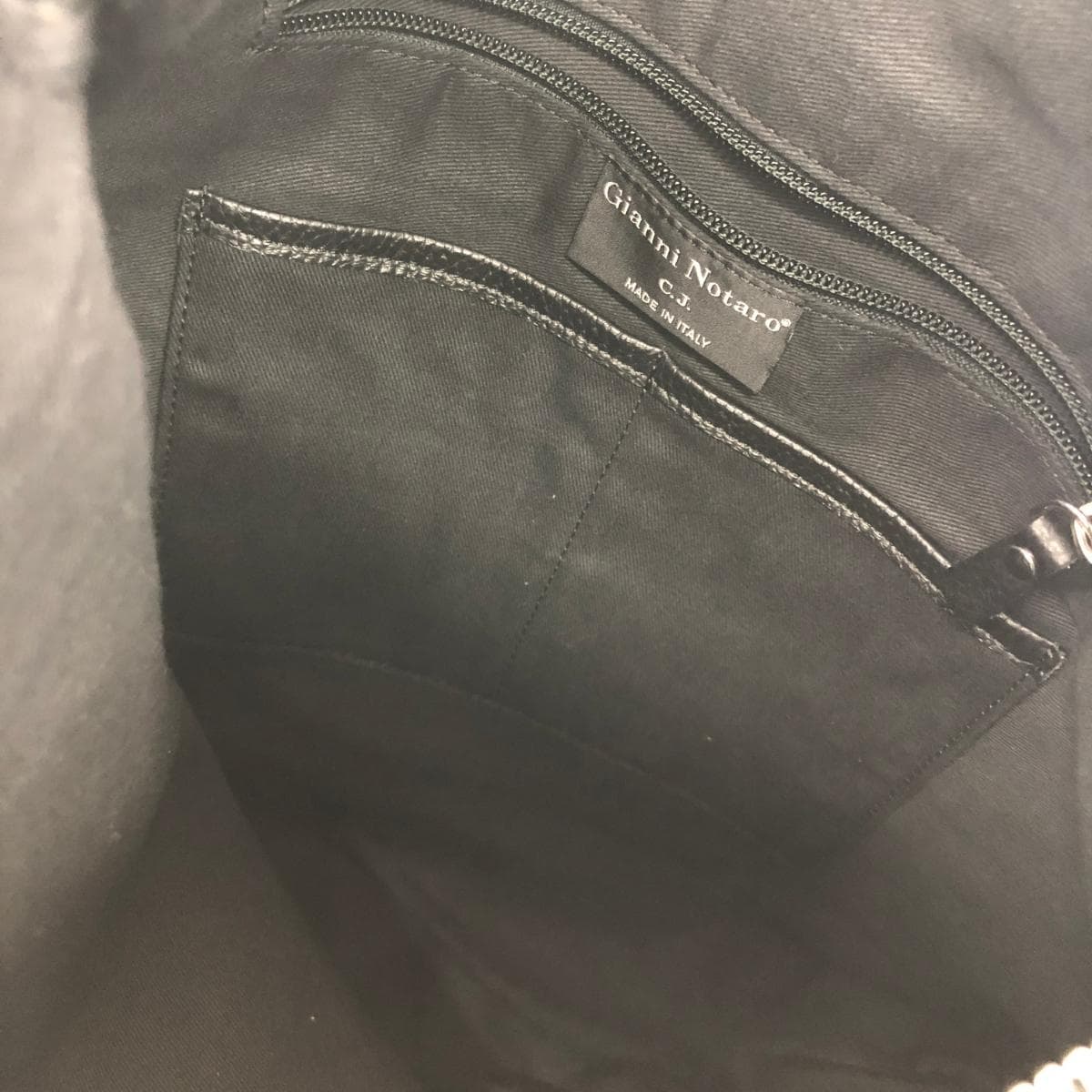 GIANNI NOTARO 2-Way Bag - Good Condition  Studs/Leather    Black Women's 5