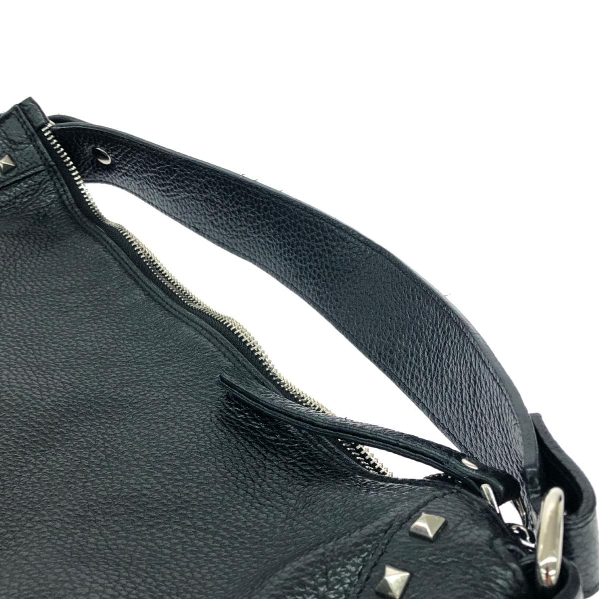GIANNI NOTARO 2-Way Bag - Good Condition  Studs/Leather    Black Women's 6