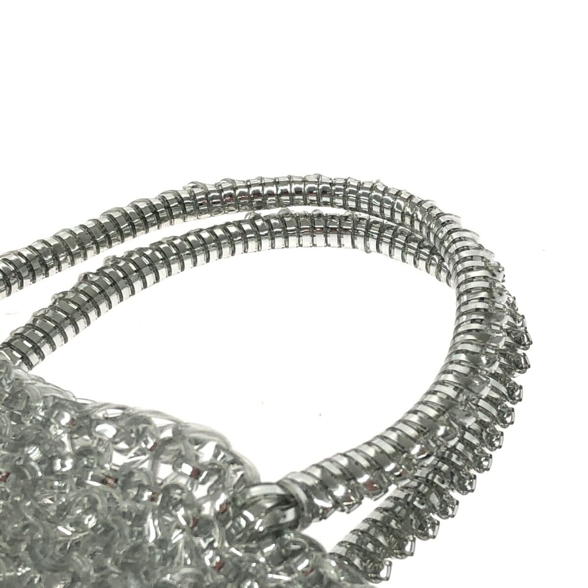 ANTEPRIMA 2-Way Bag, Like-New Condition, Wire Design, PB21F12045, Silver, Women's 5