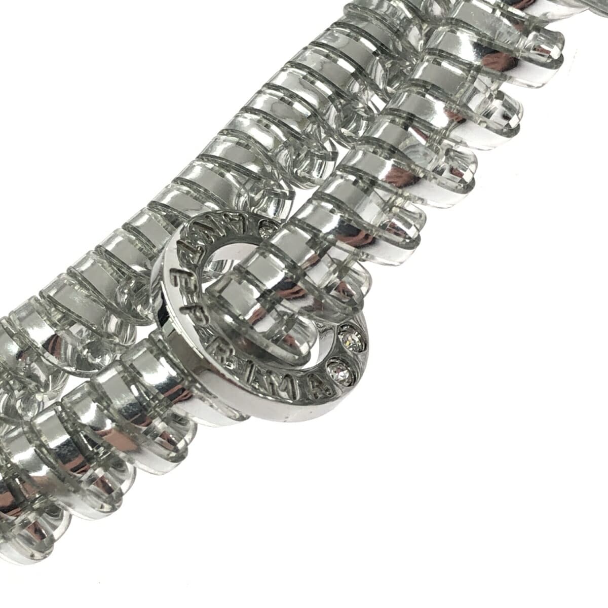 ANTEPRIMA 2-Way Bag, Like-New Condition, Wire Design, PB21F12045, Silver, Women's 6