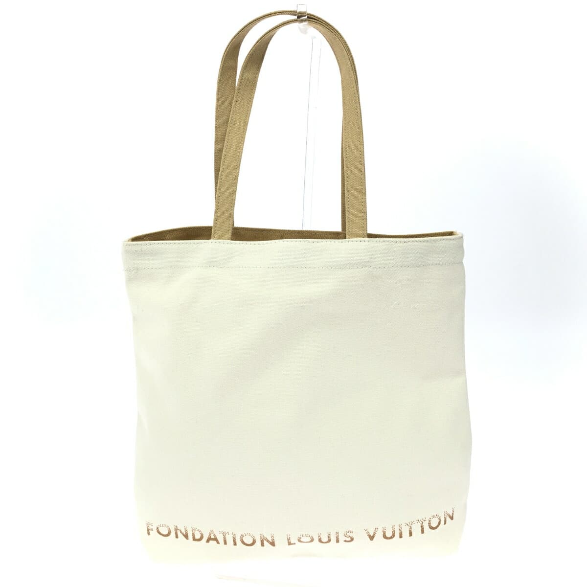 LOUIS VUITTON Tote Bag - Good Condition  Fondation Paris / Louis Vuitton Museum Exclusive / Canvas    White - Women's