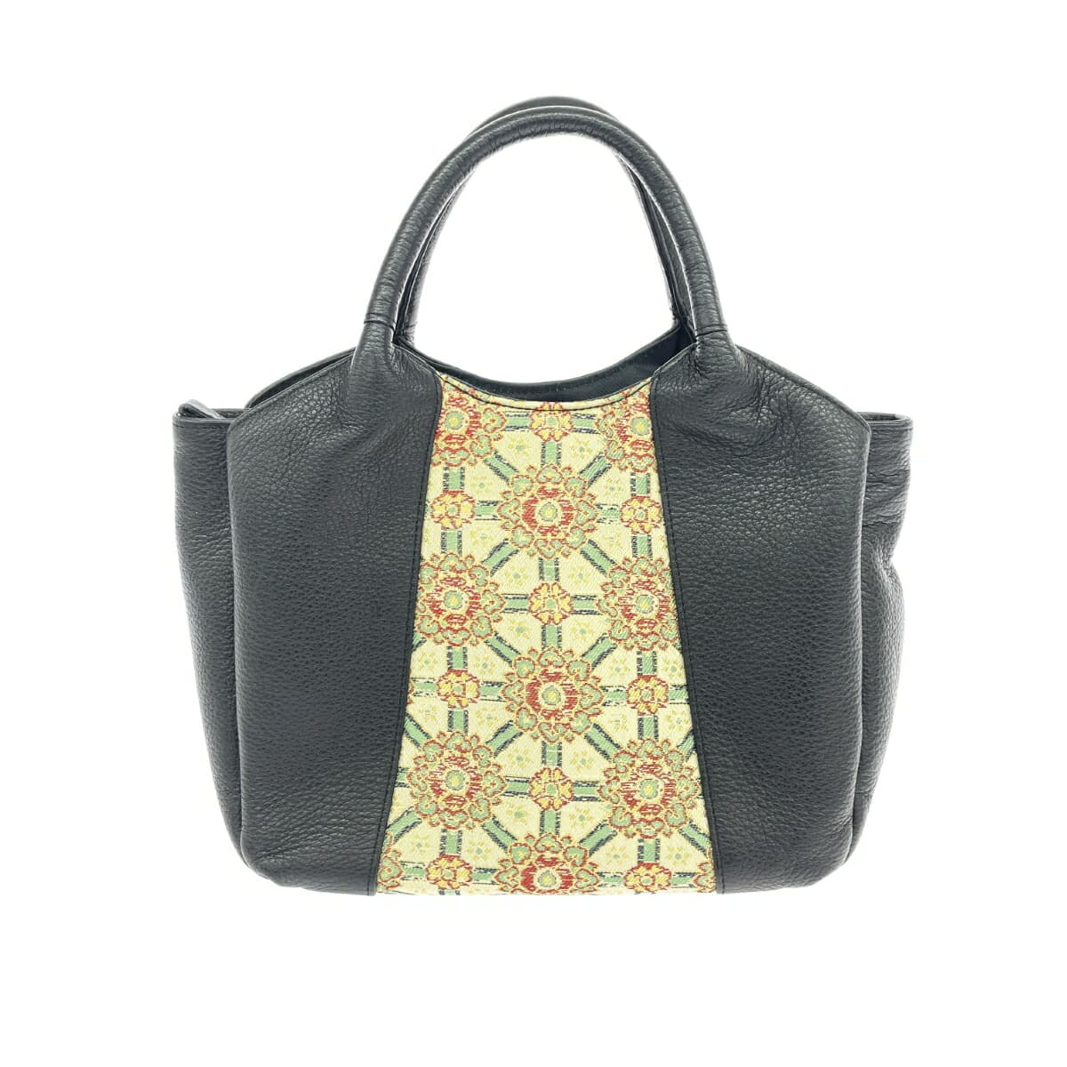 Tatsumura Art Textiles Handbag   Leather    Black Women's