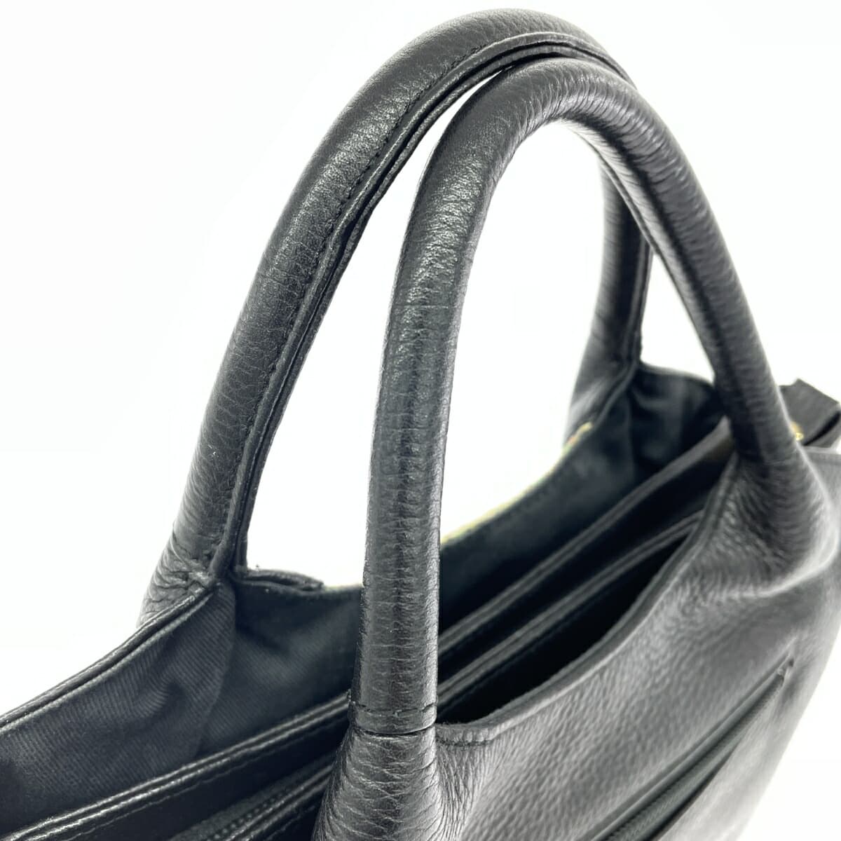 Tatsumura Art Textiles Handbag   Leather    Black Women's 4
