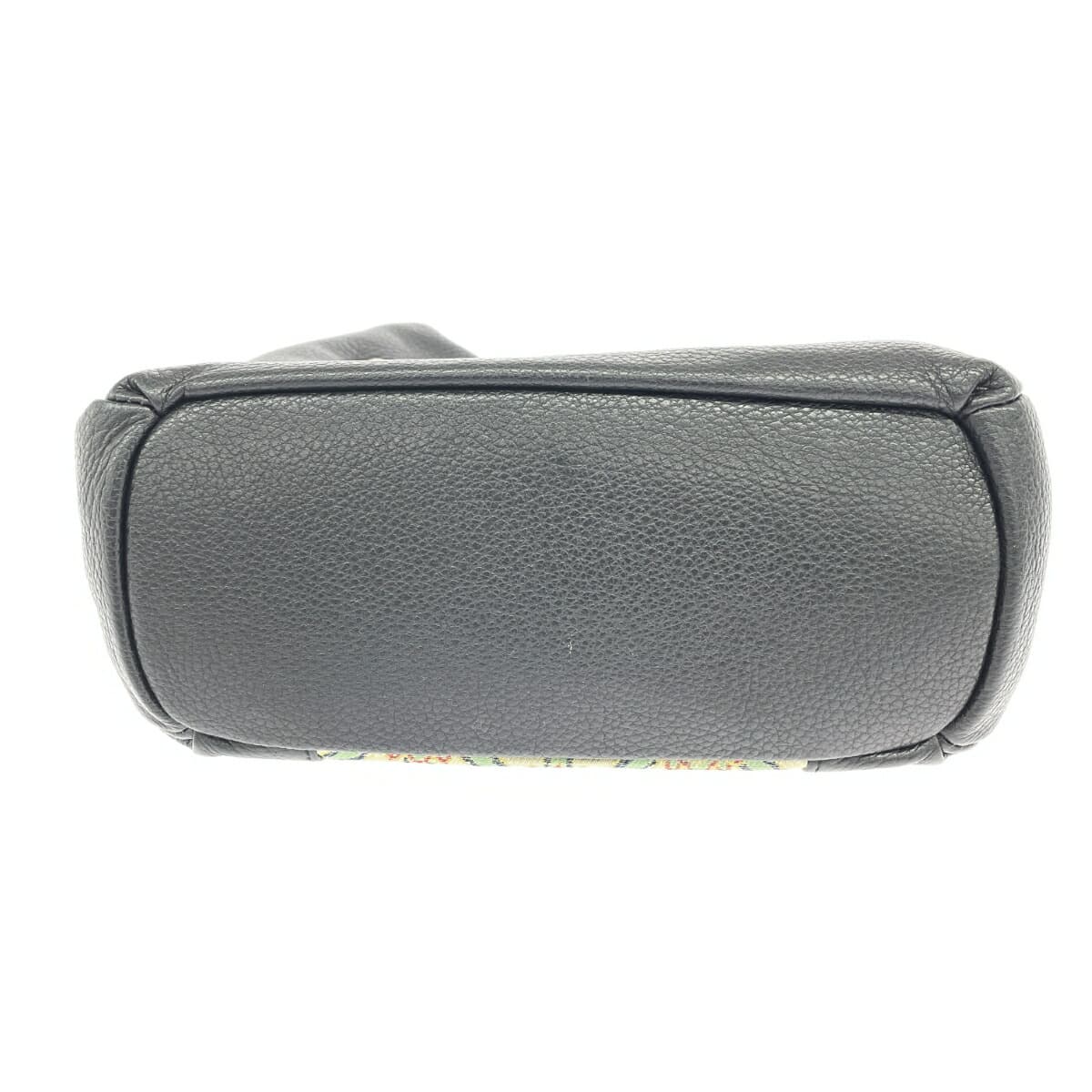 Tatsumura Art Textiles Handbag   Leather    Black Women's 5