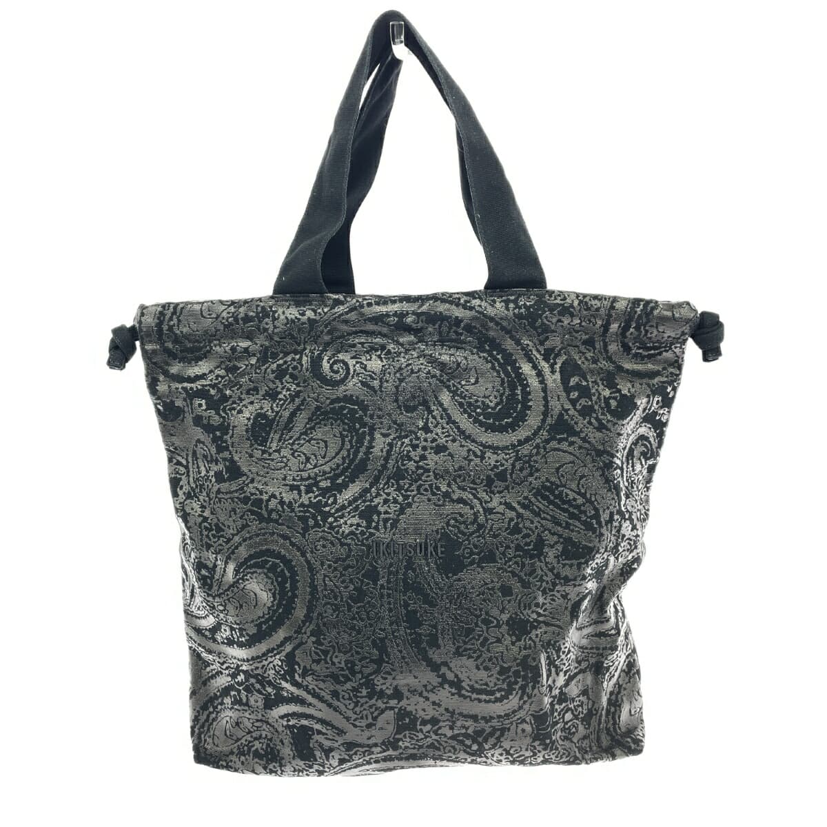IKITSUKE Tote Bag - Good Condition - Canvas - Paisley Pattern - Black - Women's