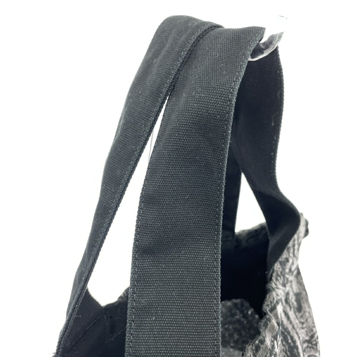 IKITSUKE Tote Bag - Good Condition - Canvas - Paisley Pattern - Black - Women's 4