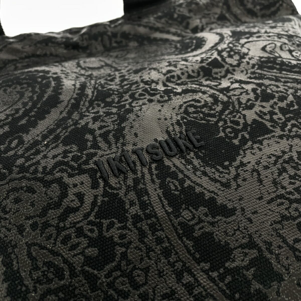 IKITSUKE Tote Bag - Good Condition - Canvas - Paisley Pattern - Black - Women's 6
