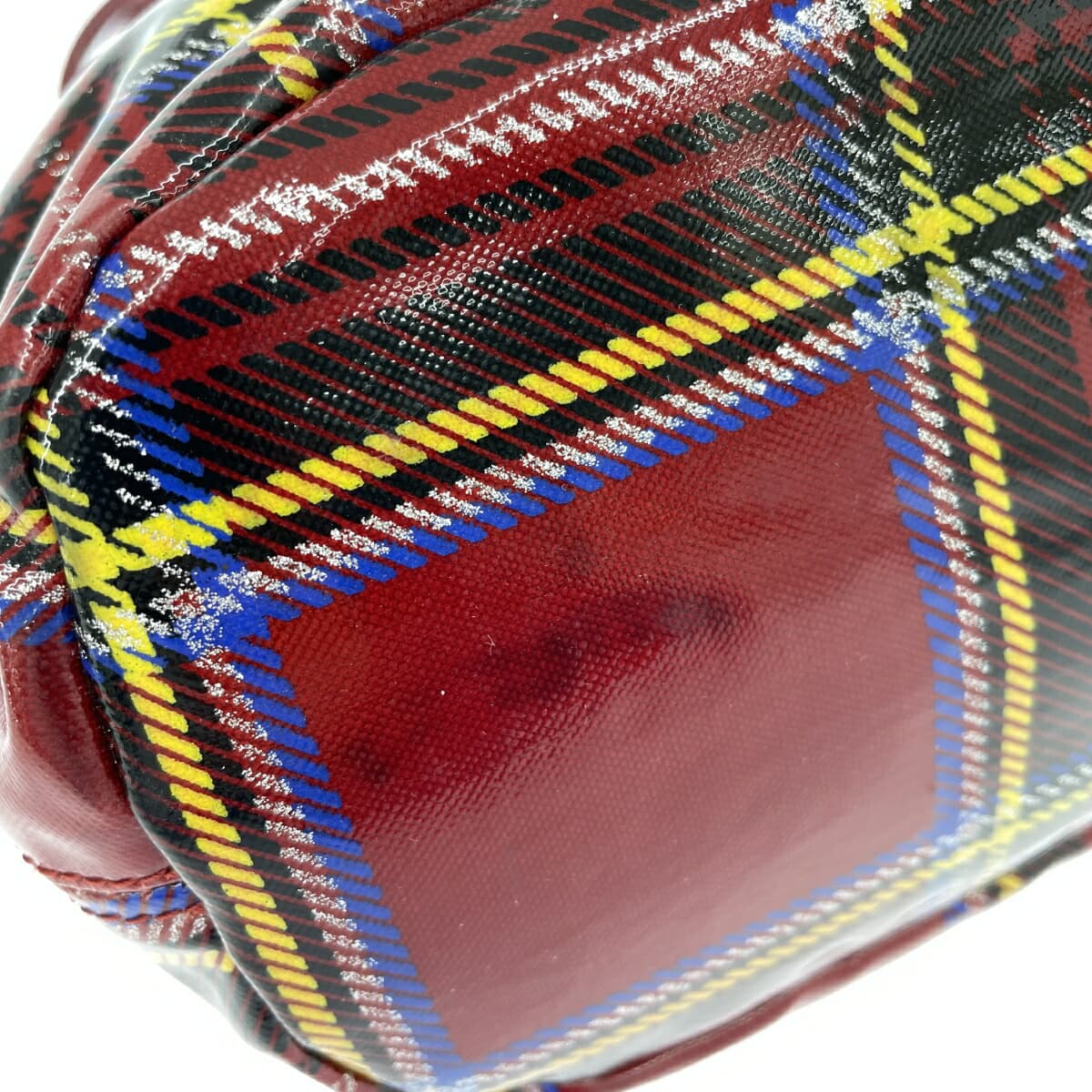 agnes b. Tote Bag   Check Pattern Nylon    Red Women's 9