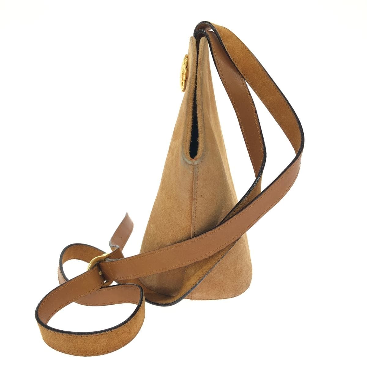 Salvatore Ferragamo Shoulder Bag   Suede Q211048 / Vintage   Brown Women's 2