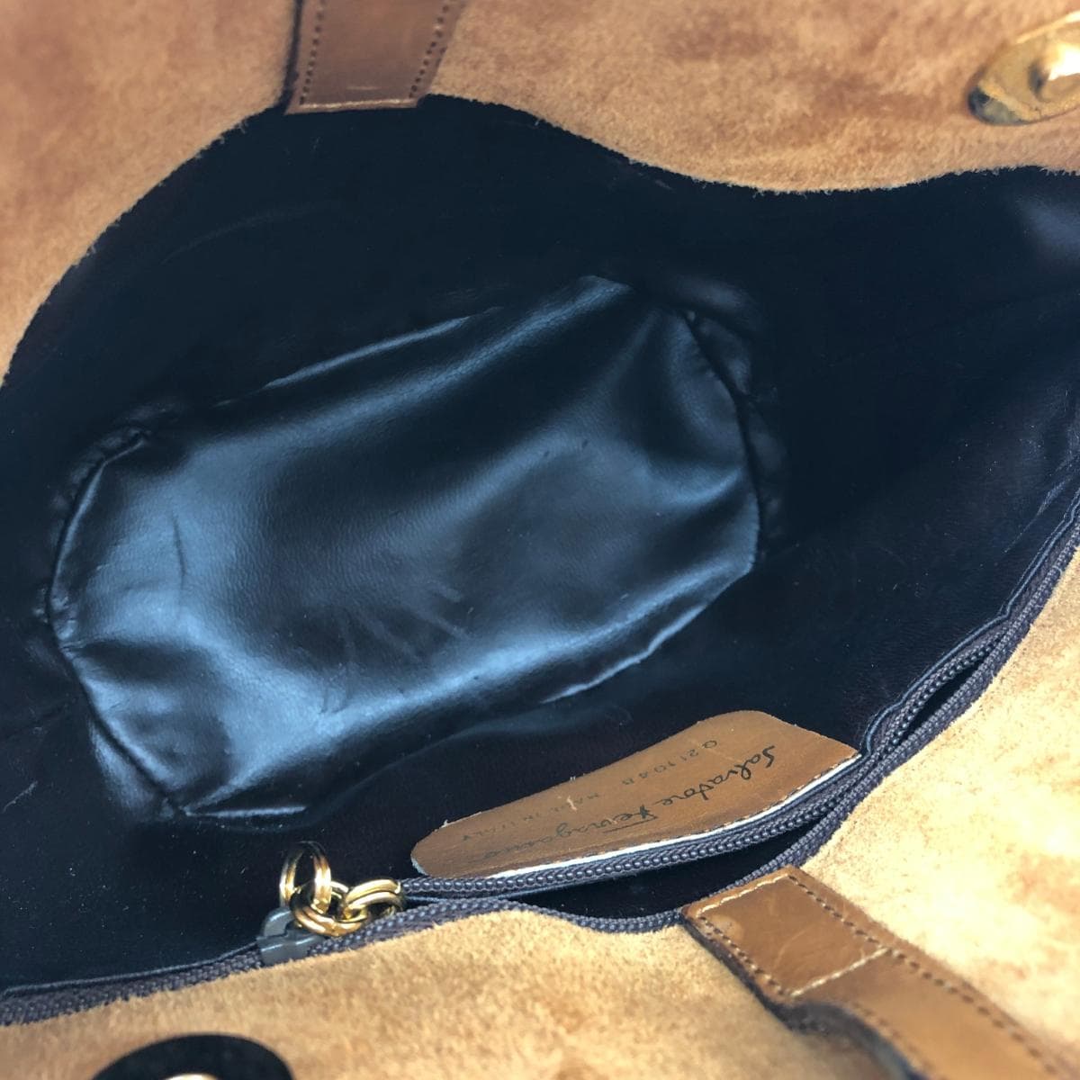 Salvatore Ferragamo Shoulder Bag   Suede Q211048 / Vintage   Brown Women's 4