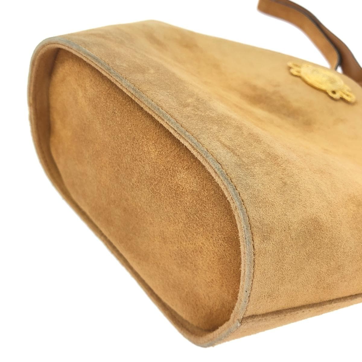 Salvatore Ferragamo Shoulder Bag   Suede Q211048 / Vintage   Brown Women's 6