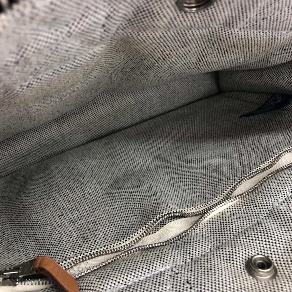 HERMES Handbag   New Folto PM / Canvas    White Women's 4