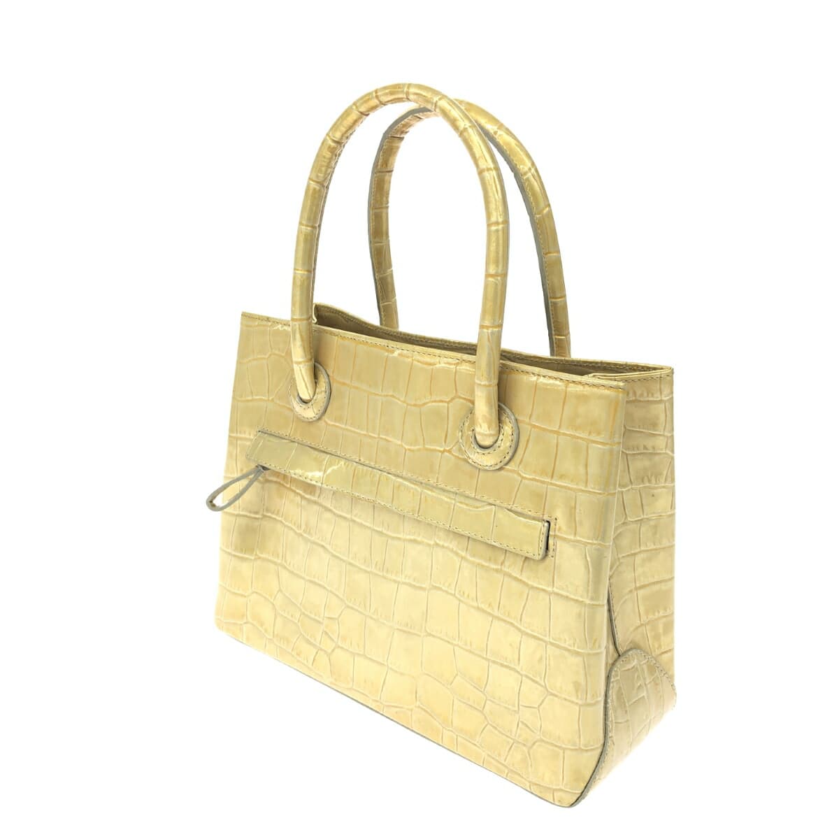 DAKS LONDON Handbag Good Condition Enamel Gold Color Women's 3