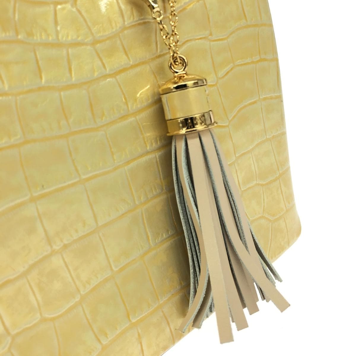 DAKS LONDON Handbag Good Condition Enamel Gold Color Women's 8