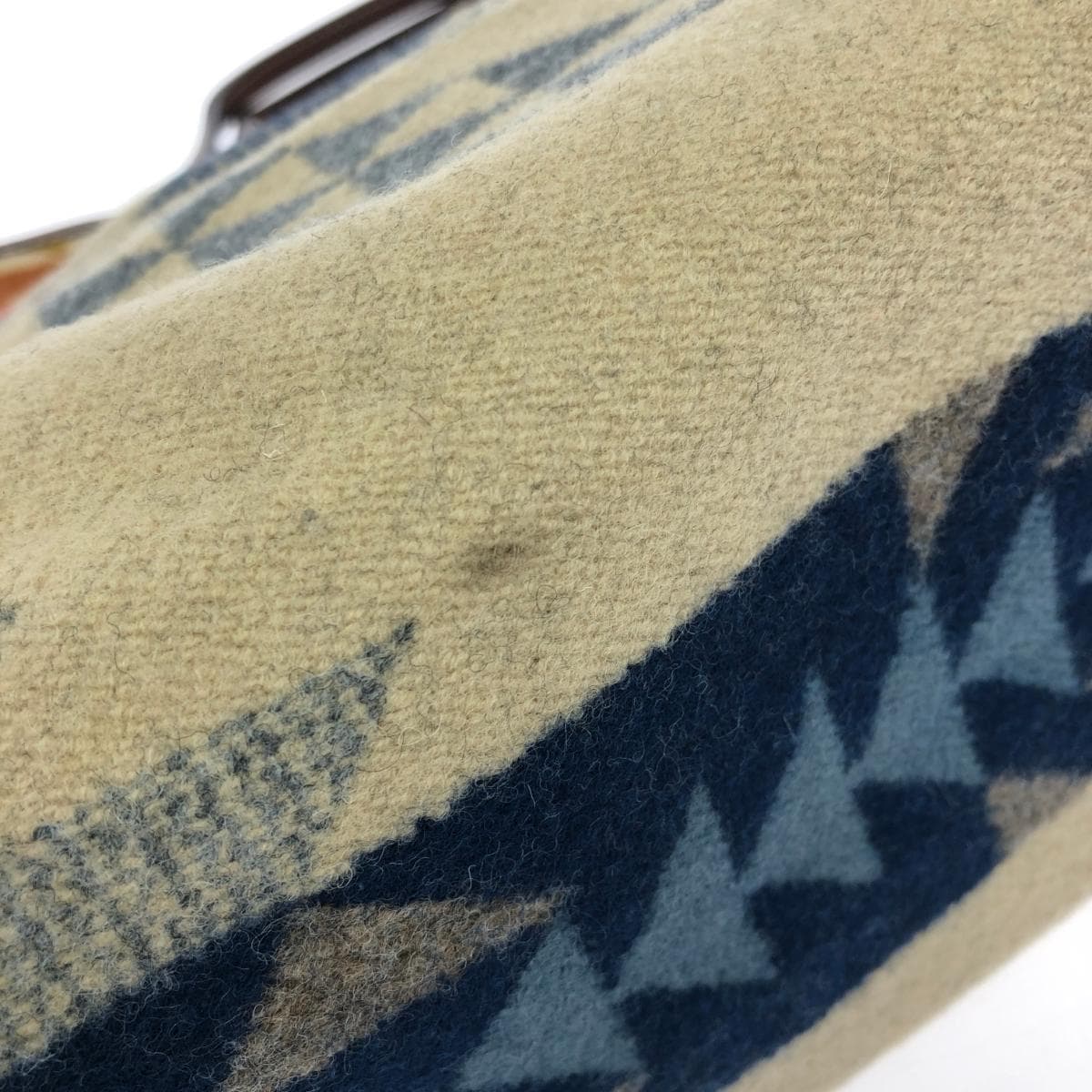 PENDLETON 2WAY Bag / Avocation Collaboration Wool × Leather Beige Women's 9