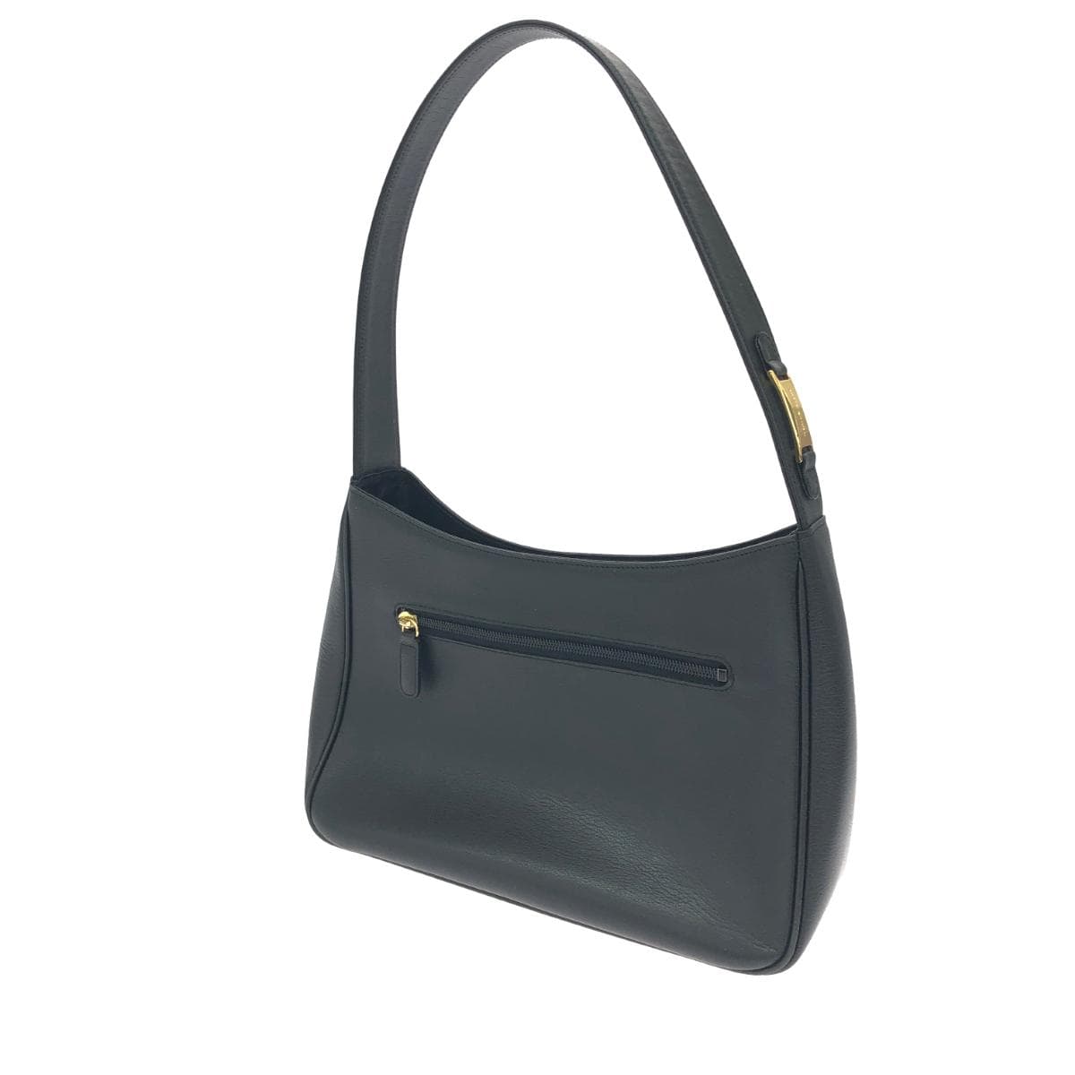 MILA SCHON Handbag Embossed M Logo Leather Black Women's 3